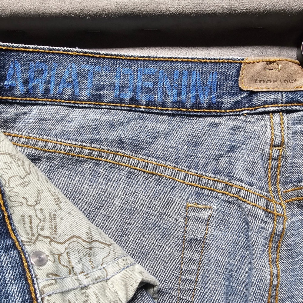 Ariat M-Series Relaxed Straight Leg Jeans Mens 34x32 Medium Wash Blue AM 7434 A - Picture 9 of 11